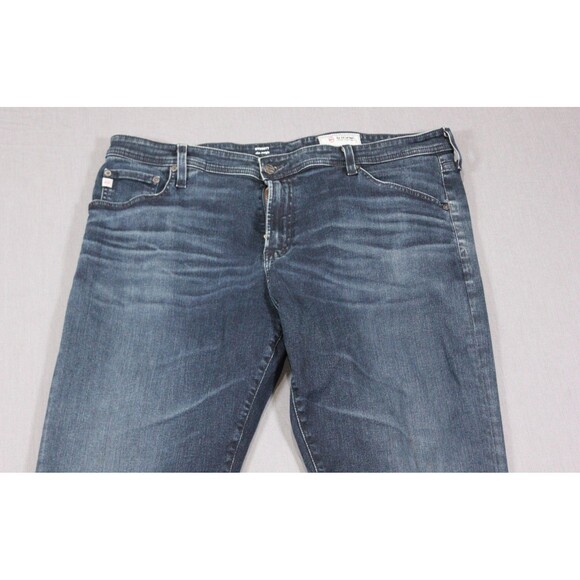 AG Adriano Goldschmied The Everett Slim Straight Jeans Men Blue Distressed 40X30 - Picture 2 of 13